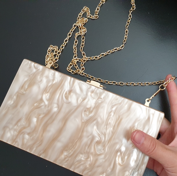 NWOT hard plastic #feminist clutch - Picture 2 of 9